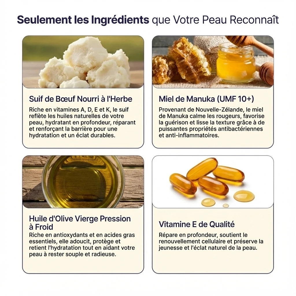 BAUME AU SUIF DE BŒUF ET AU MIEL